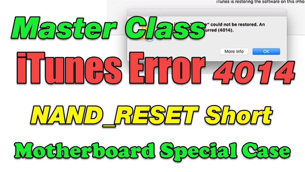 iPhone Error 4014 【Special Case】 Repaired |  AP_to_Nand_RESET_L short on 6S Plus