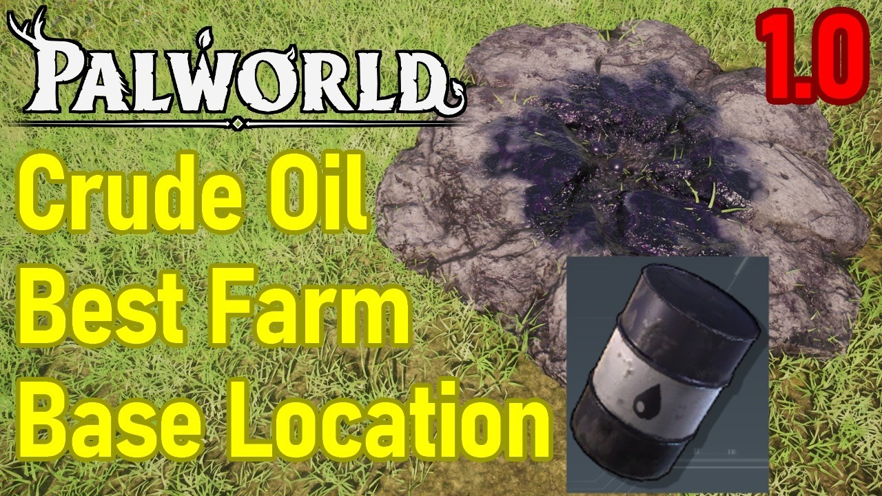 Где фармить сырую нефть в Palworld, лучшее место для базы, как БЫСТРО добыть нефть в Palworld 1.0