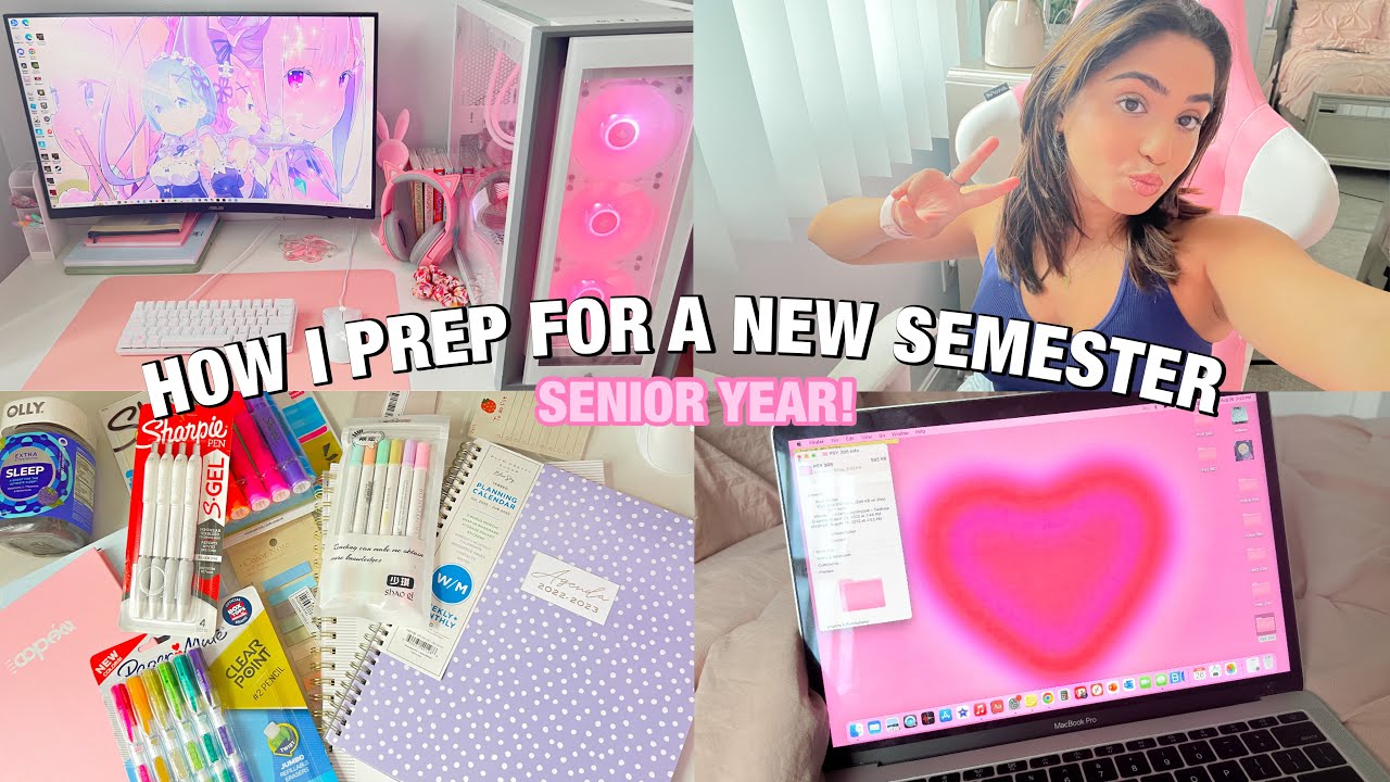 PREPARING FOR A NEW COLLEGE SEMESTER : class organization, planning, school supplies haul, etc.