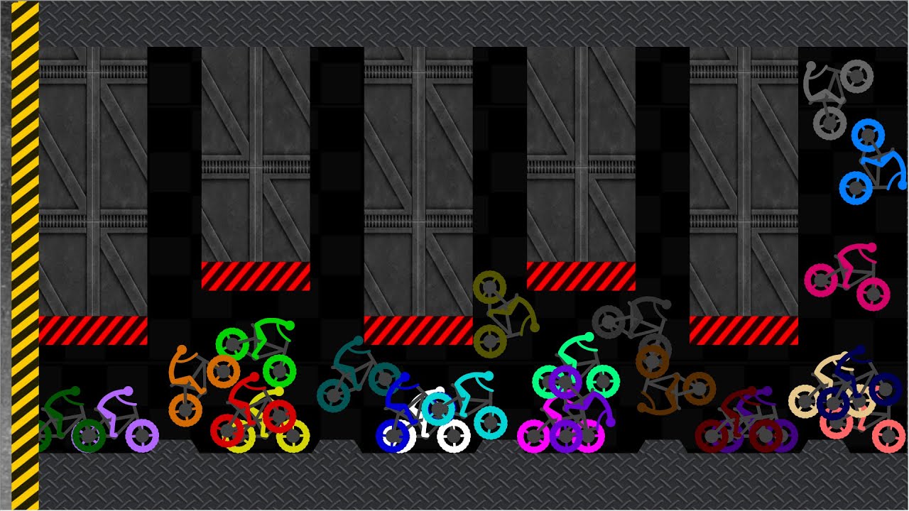 Shutter Crush - Survival Bicycle Crush in Algodoo