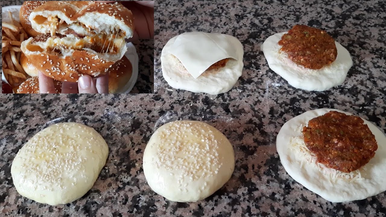 ب10دراهم كفتة! و3كؤوس دقيق حضري ألذ فطائر البرغر🍔 دفعة واحدة لذيذة وكيبغيها الكبير والصغير