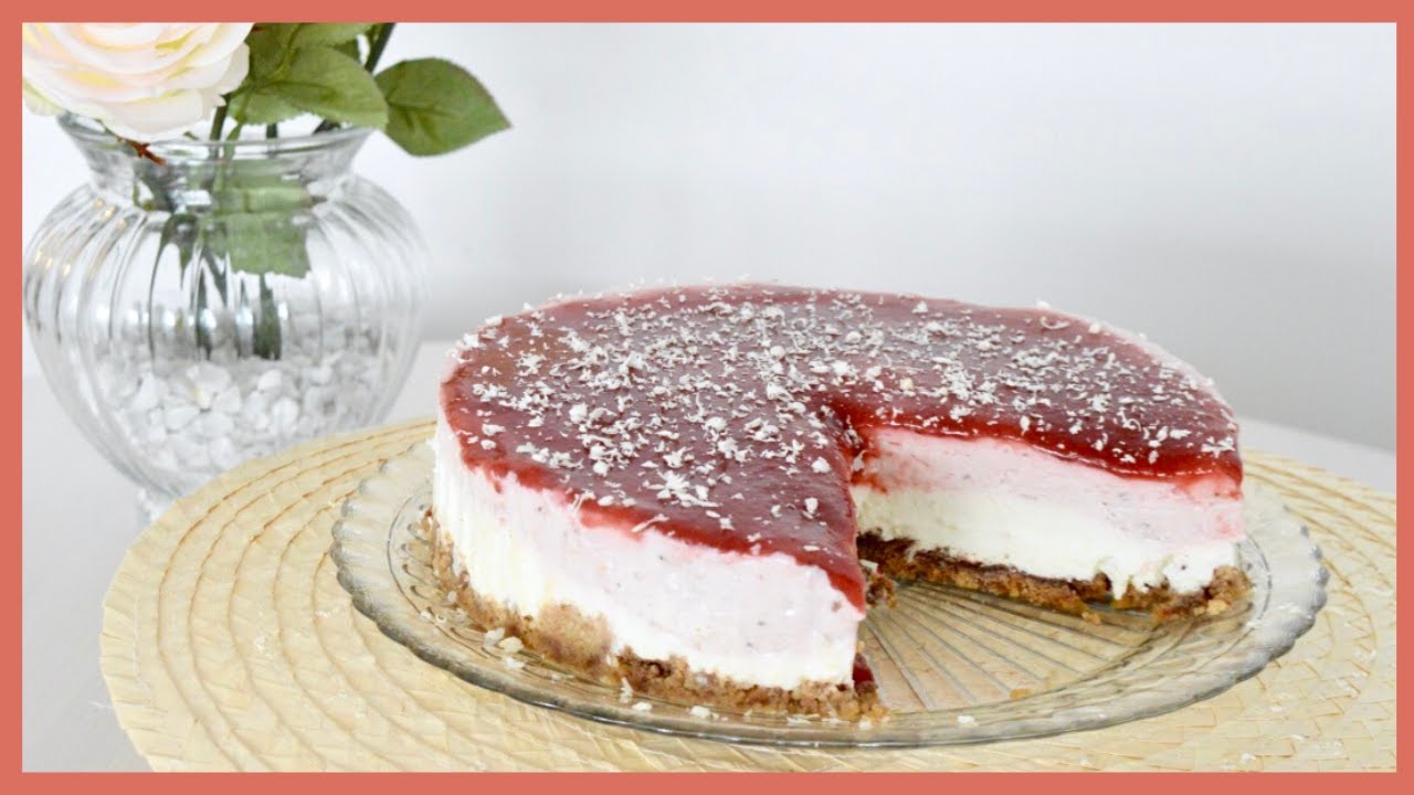 Cremiger ERDBEER CHEESECAKE ohne Backen! 🍓 | Einfach und OHNE GELATINE
