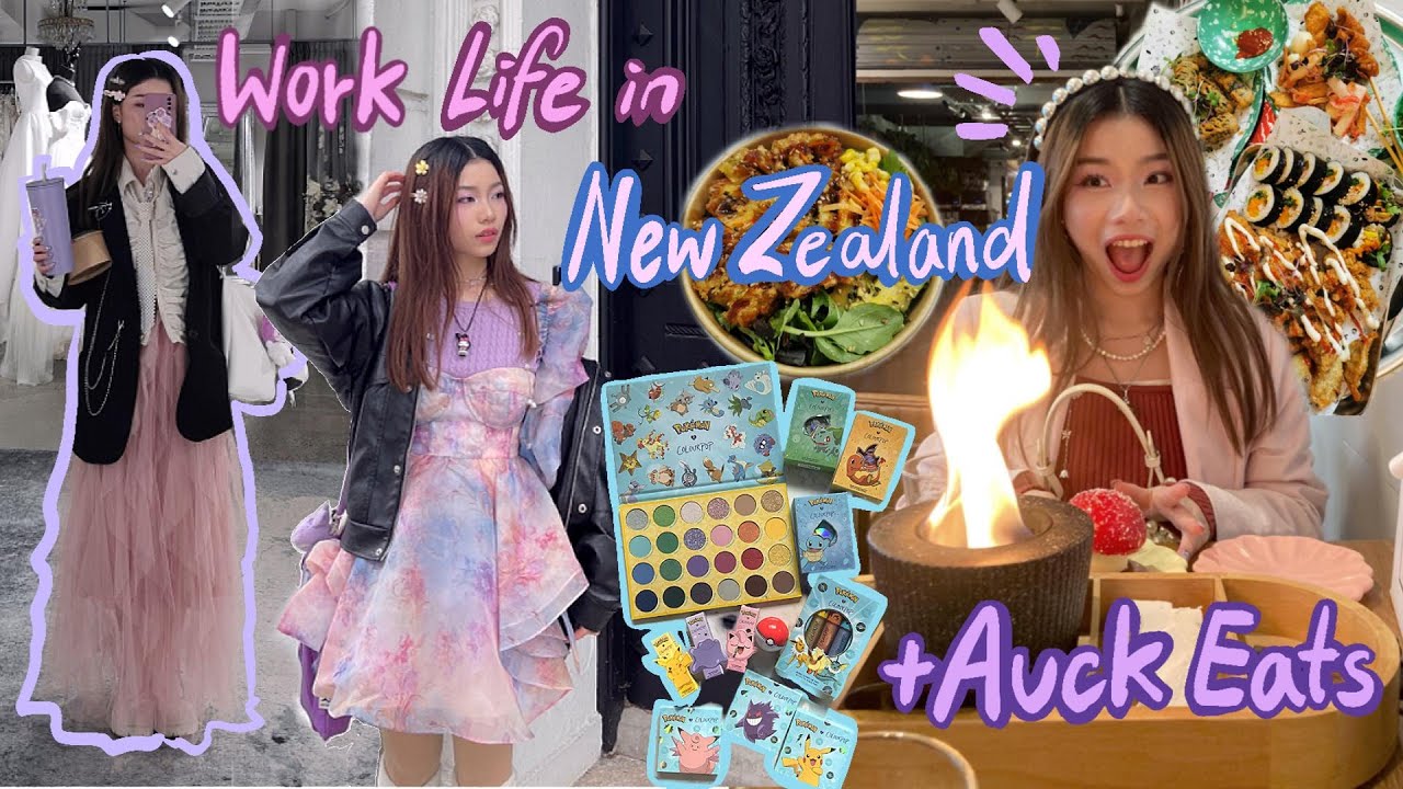 Living in NZ vlog as an office girly & content creator ft. Colourpop & Popmart unboxing, Auck eats!