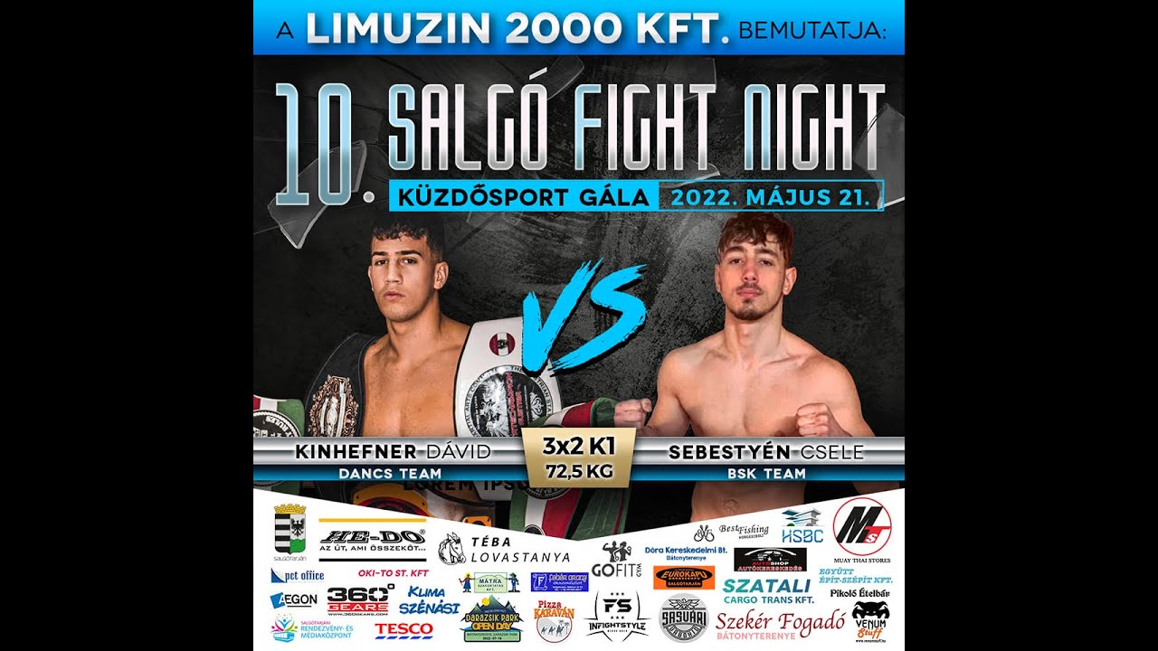 10. Salgó Fight Night 7. mérkőzés (2022.05.21.)