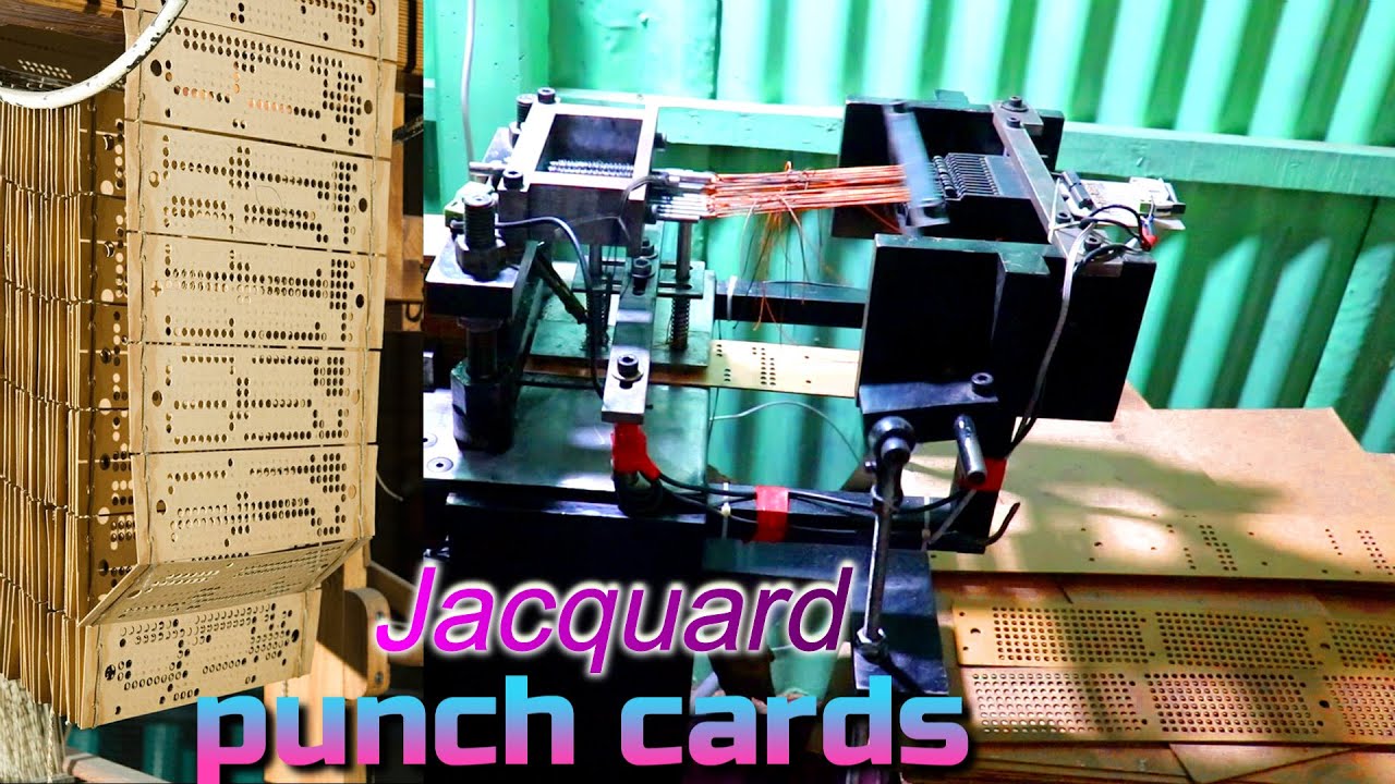 Automatic Punch Card Making For Jacquard Loom