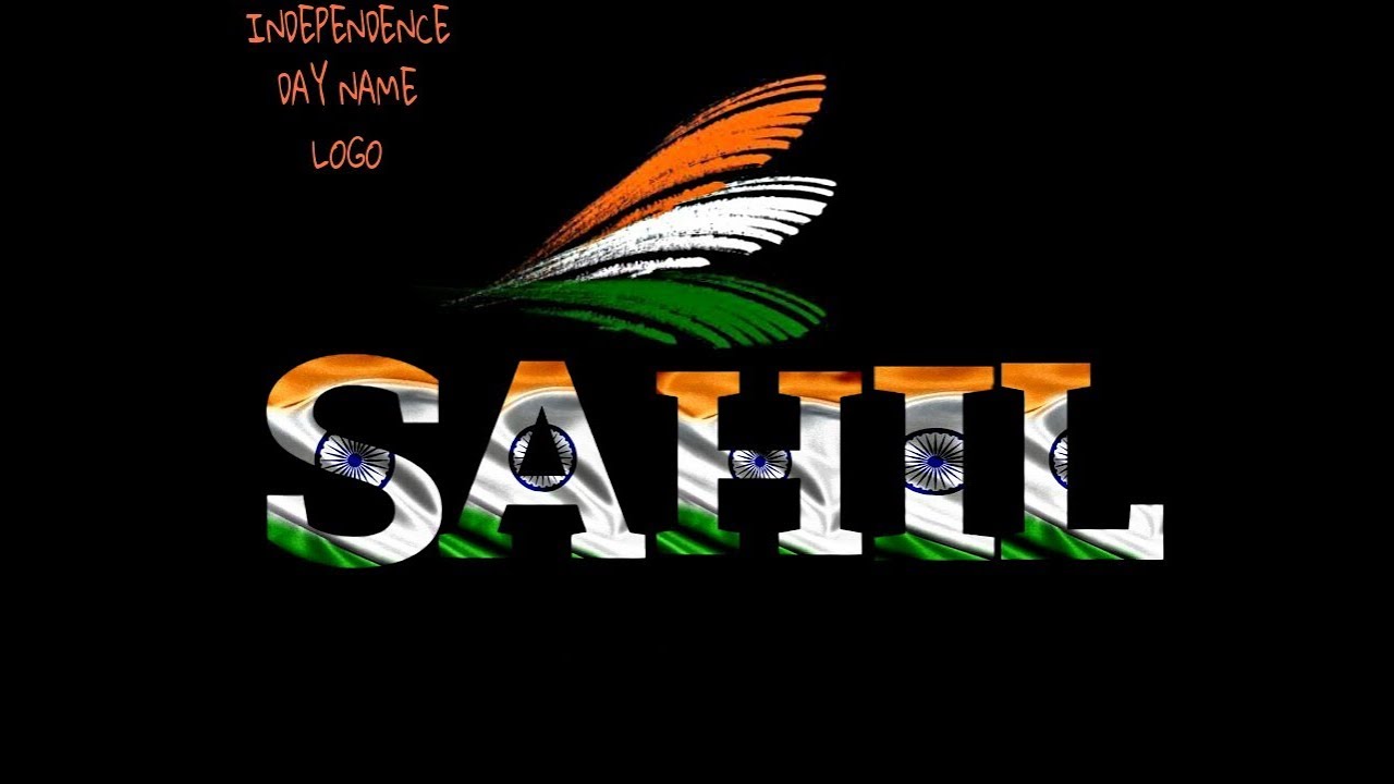 PICSART INDEPENDENCE DAY NAME LOGO/ MAKE YOUR OWN LOGO [PICSART]