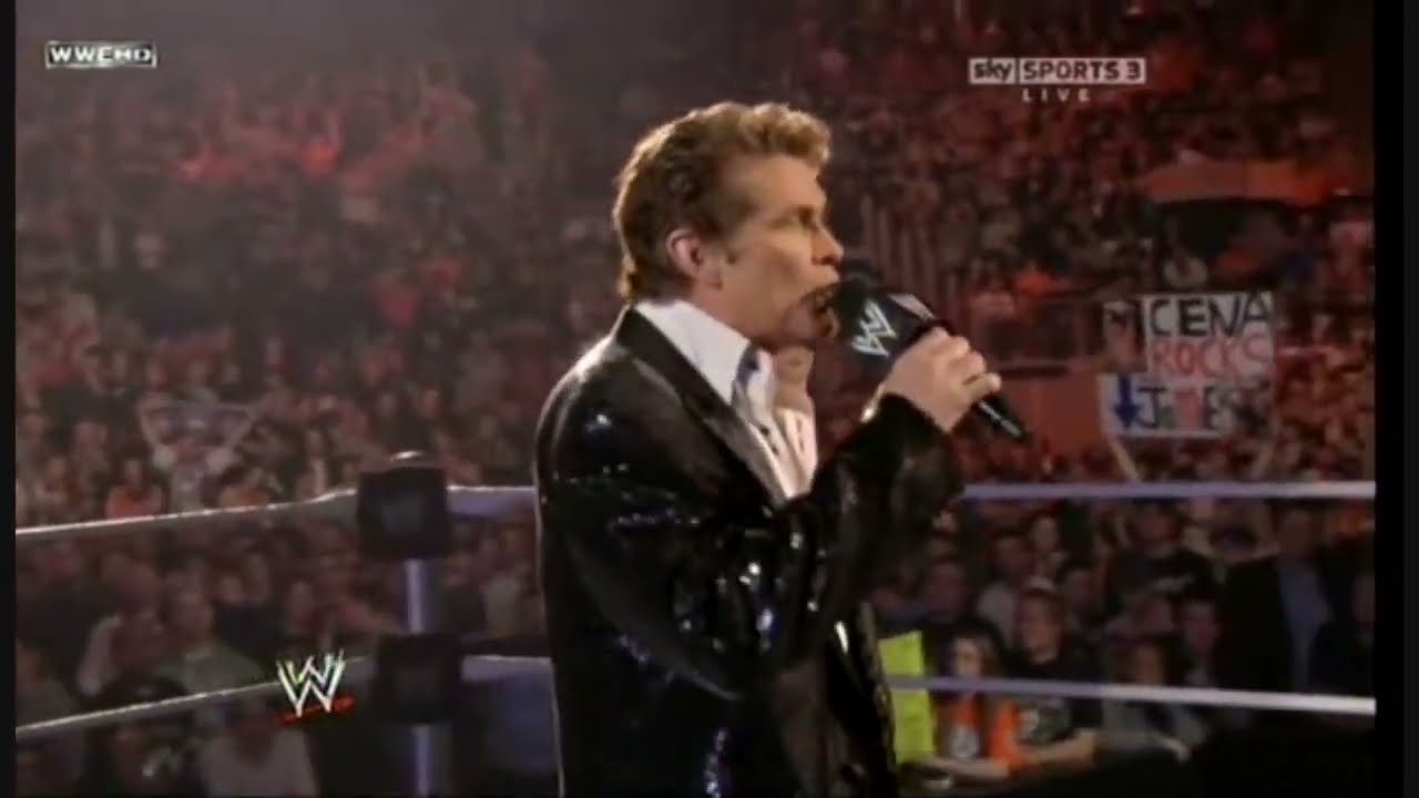 David Hasselhoff Wrestling WWE RAW WWF London 2011 Knight Rider Baywatch
