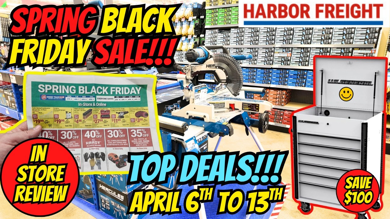 ТОП-20 выгодных предложений на инструменты Harbor Freight: весенняя распродажа в честь Чёрной пят...