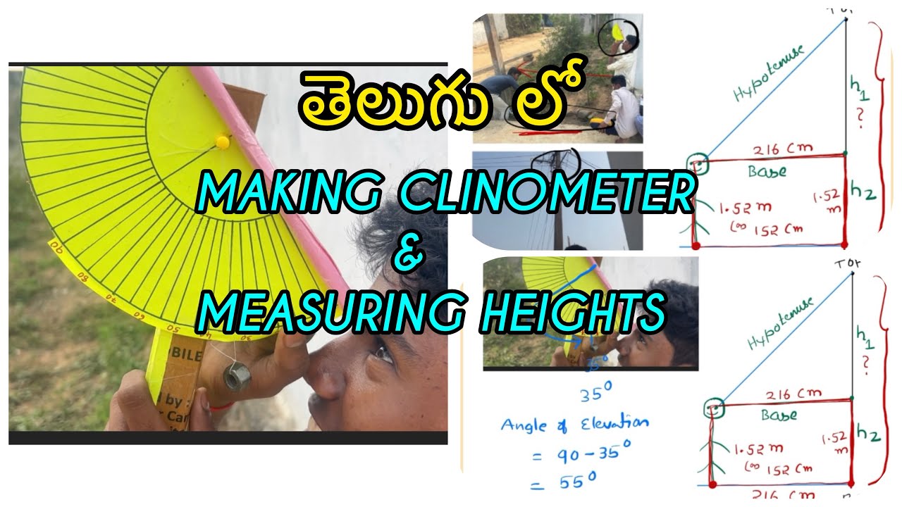 How to make a CLINOMETER | DIY- CLINOMETER #maths#trigonometry#class10
