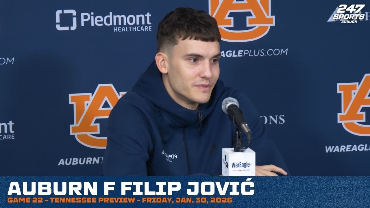 Auburn F Filip Jović - Tennessee Preview