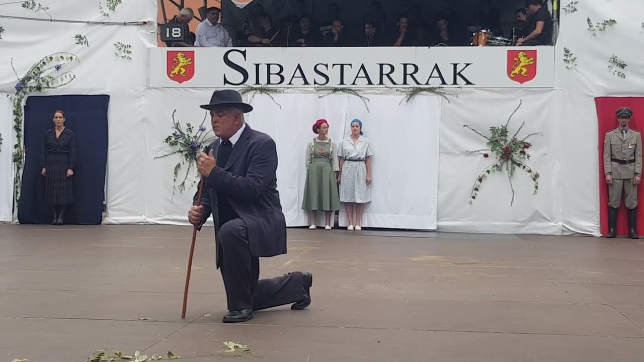 Jean de Jaureguiberri-en hiltzea Sibastarrak pastorala 2023 Urdinarben