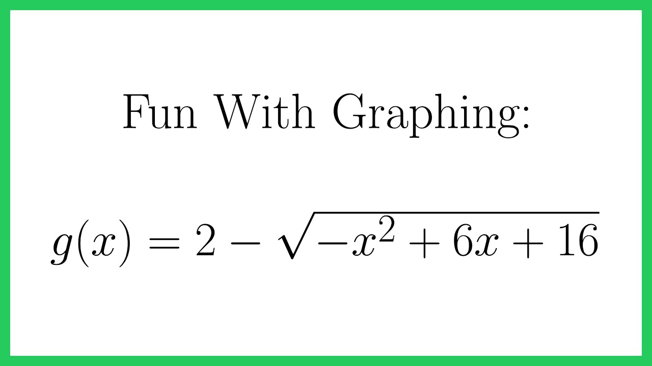 A Fun Function to Graph (Semi-Circle)