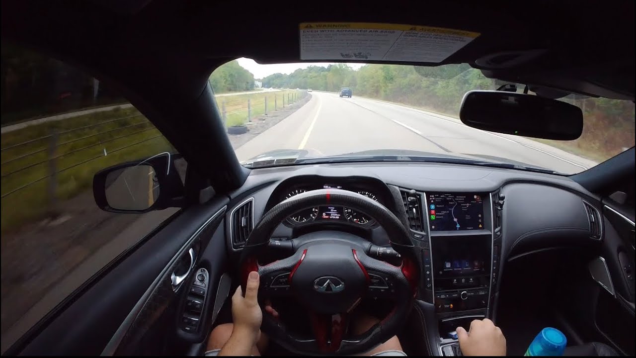 Late to work POV drive in my Infiniti Q50