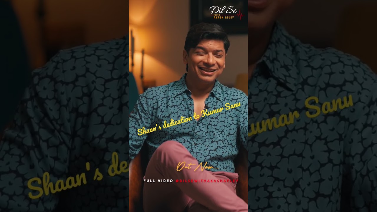 Shaan's Dedication to Kumar Sanu. @SingerShaan #dilsewithakashafley