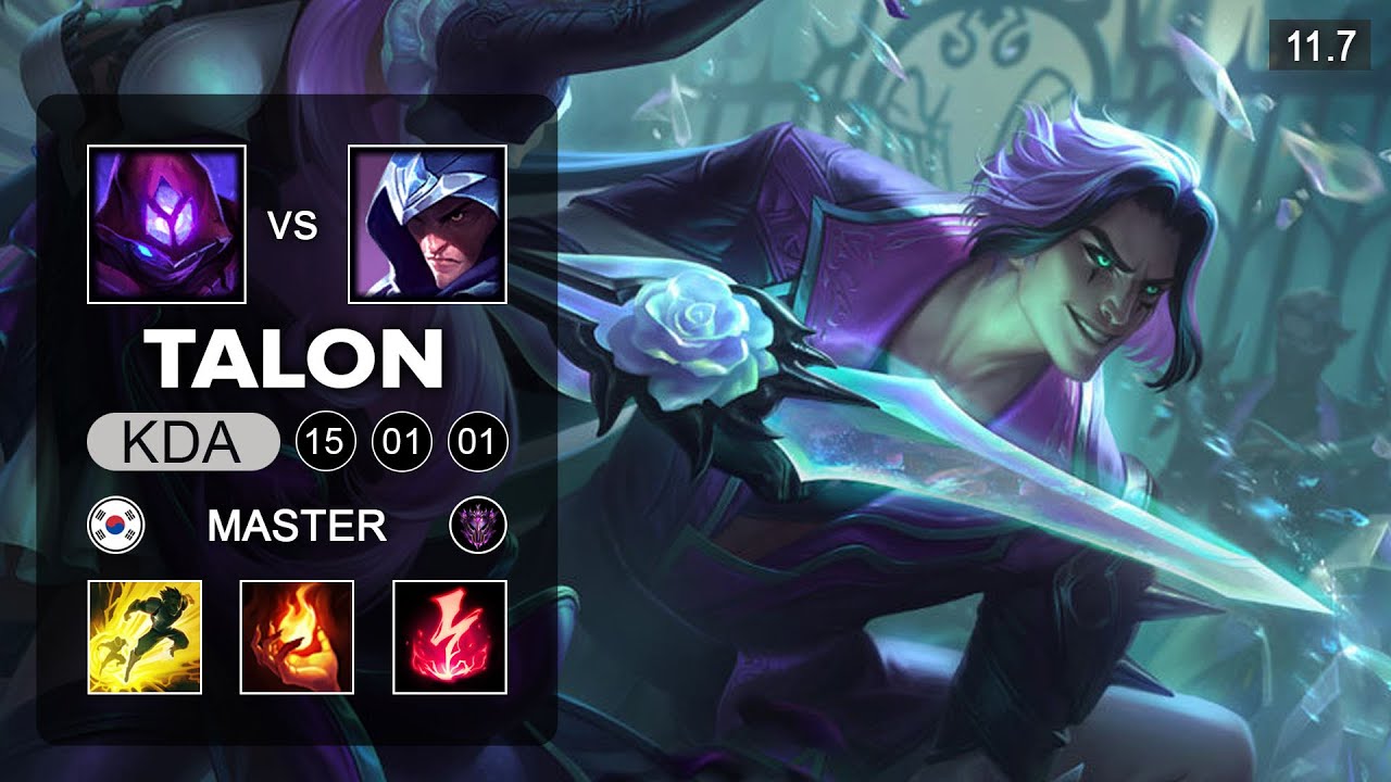 Talon Mid vs Malzahar - KR Master Patch 11.7