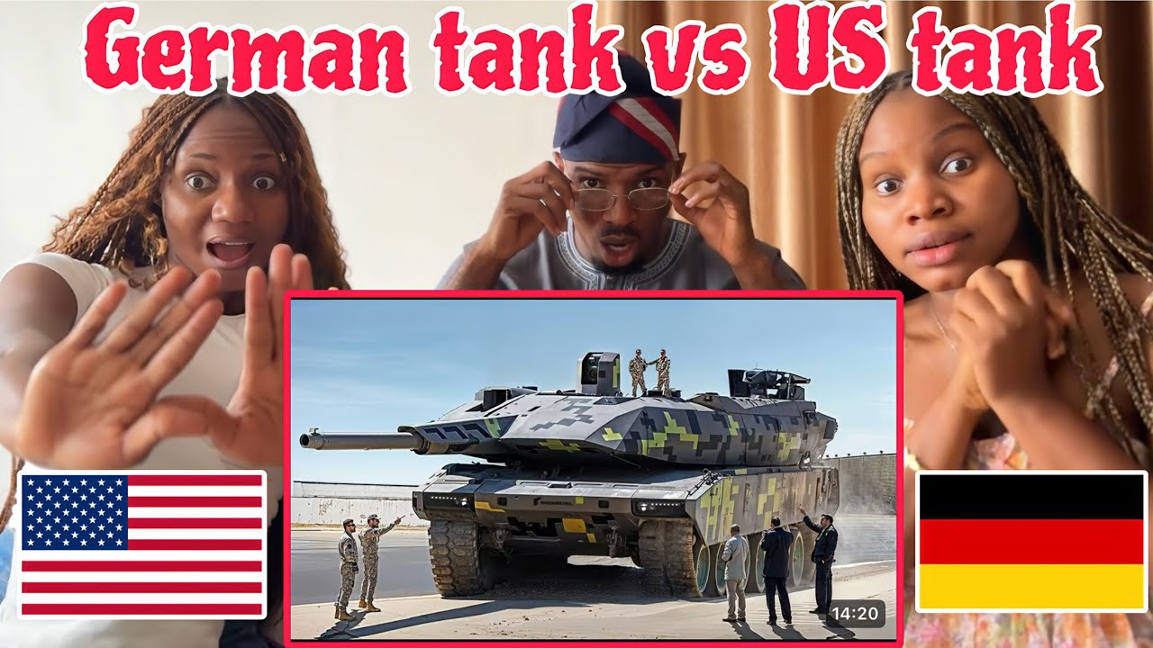 COMPARISON BETWEEN THE GERMAN KF51 PANTER AND USA TANKS (Reaction) 🇺🇸🇩🇪