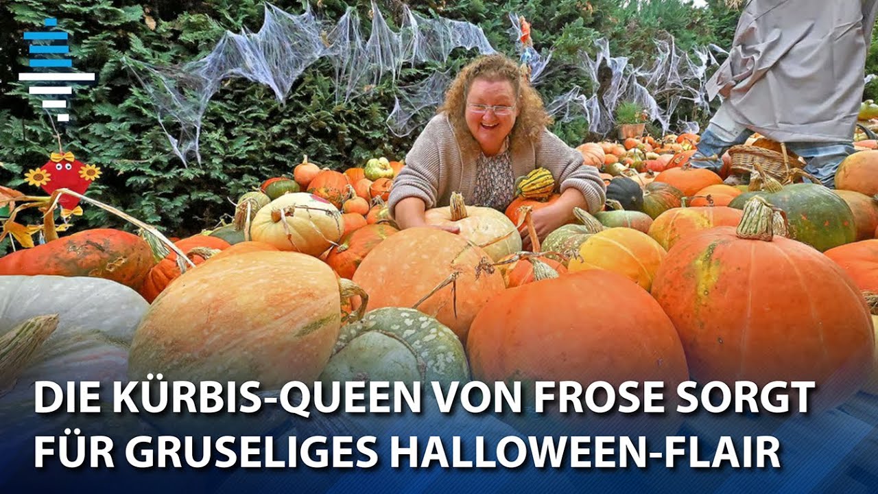 Die Kürbis-Queen von Frose sorgt für gruseliges Halloween-Flair