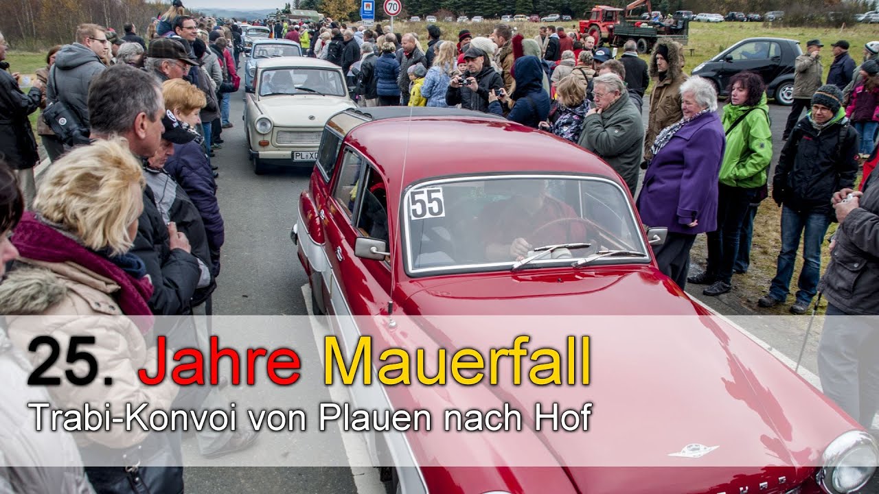 Grenzöffnung in Ullitz: Trabi-Konvoi von Plauen nach Hof wird zum Spektakel