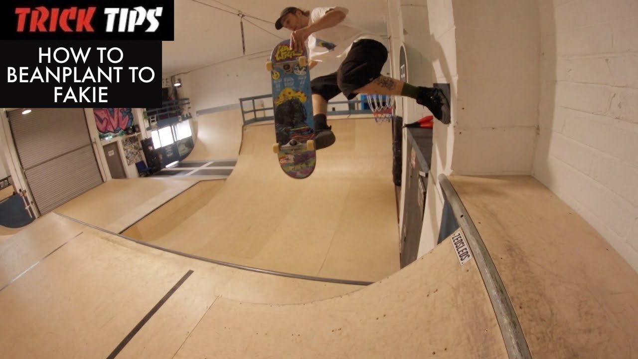 How To Bean Plant Fakie - Trick Tips - TR7 SKATE