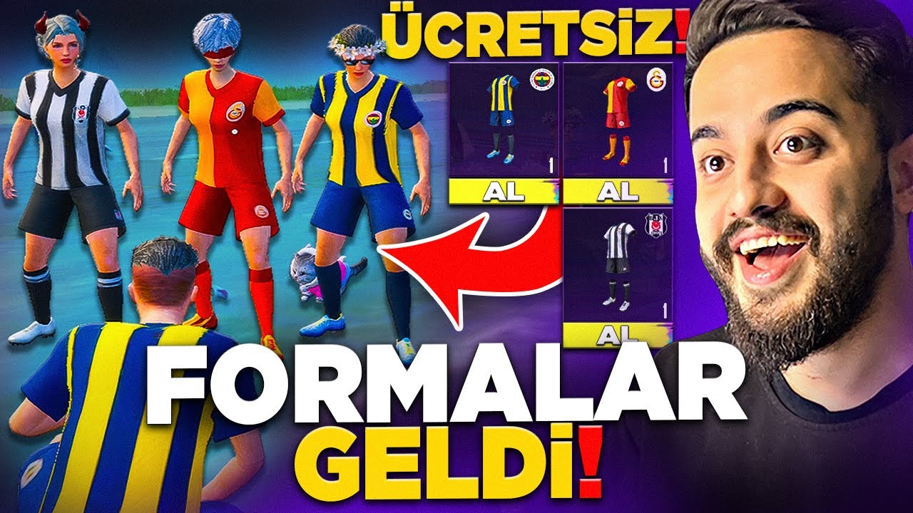 FB , GS ve BJK FORMALARI ÜCRETSİZ GELDİ! MUHTEŞEM! PUBG Mobile