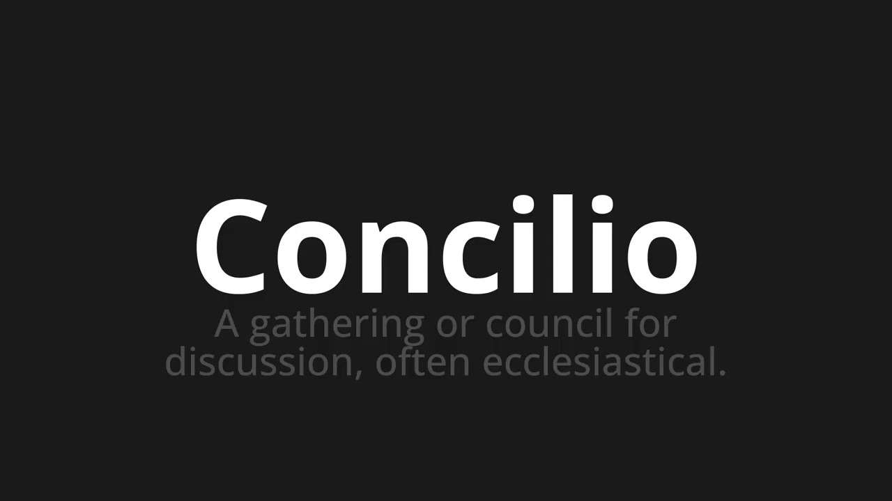 How to pronounce Concilio
