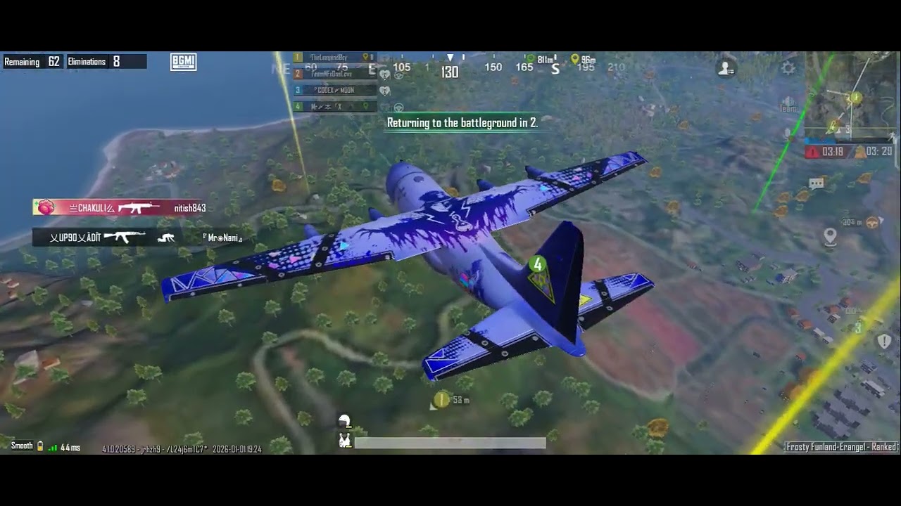 Bgmi best random teamate  player 1v4 clutch Jonathan gaming