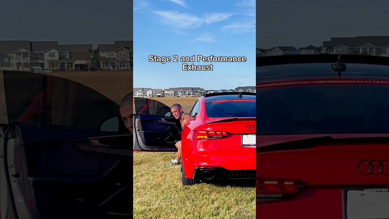 Audi S5 Stage 1 tune vs Stage 2 tune exhaust
