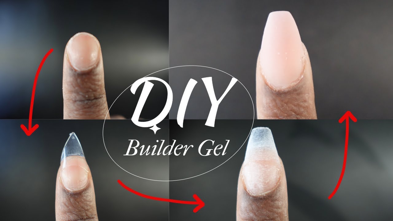 DIY builder gel with NON-Dominant hand from start to finish| OmoyCreates