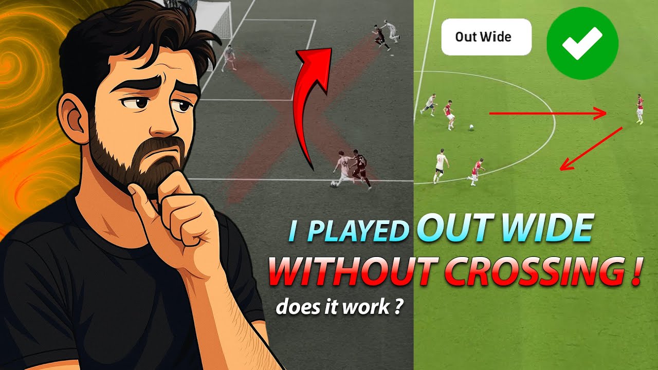 I Played OUT WIDE without crossing in eFOOTBALL ...