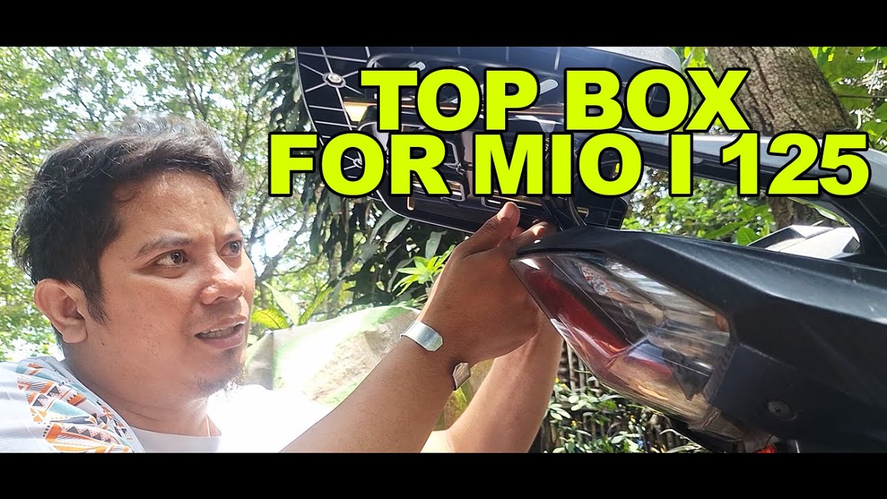 Installing Top box para sa mio I 125 #diy  #installation #topbox #lateupload  @sephbantilan