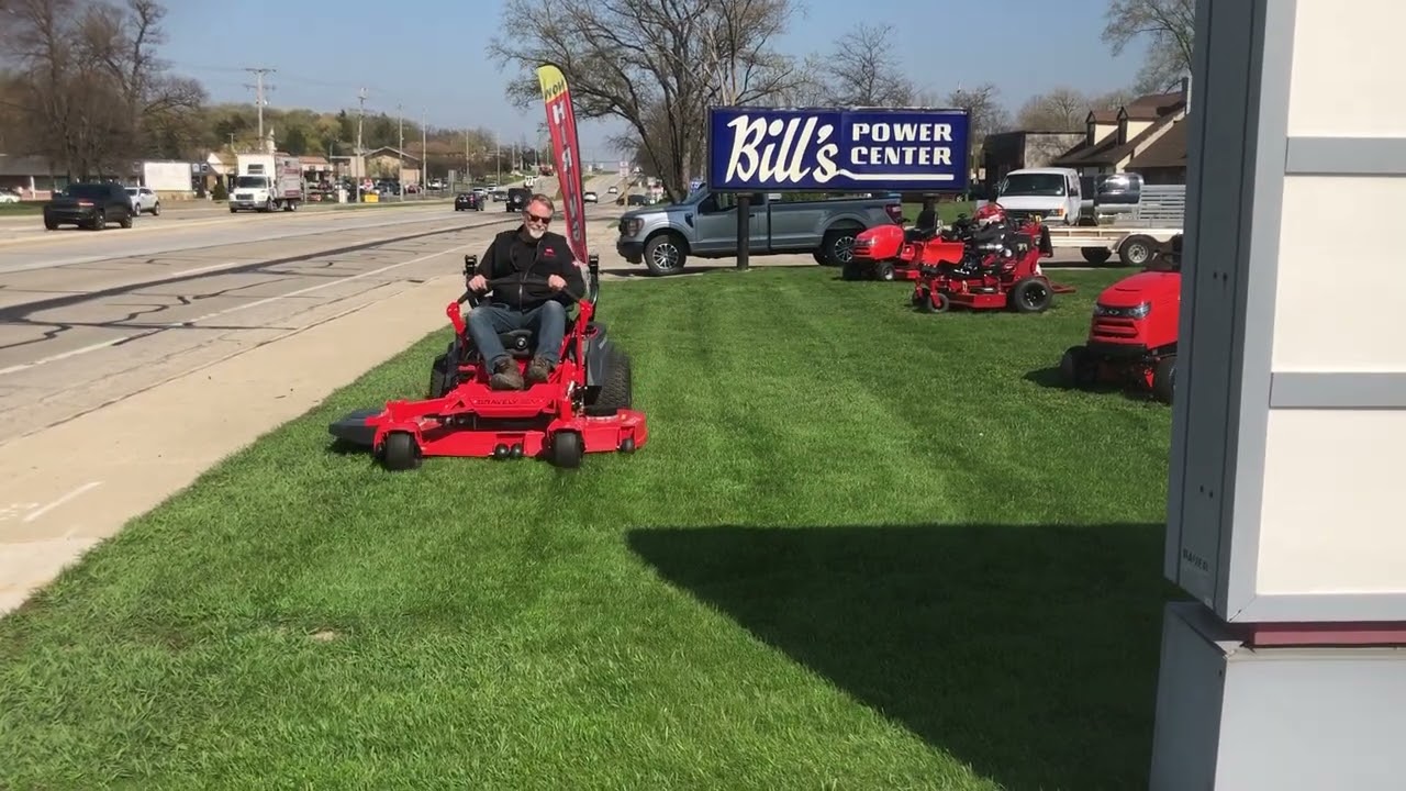 Gravely Pro-Turn EV 60" Battery Powered Commercial Zero Turn Lawnmower Cutting Grass