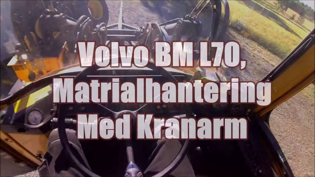 Matrialhantering med kranarm - Volvo BM L70