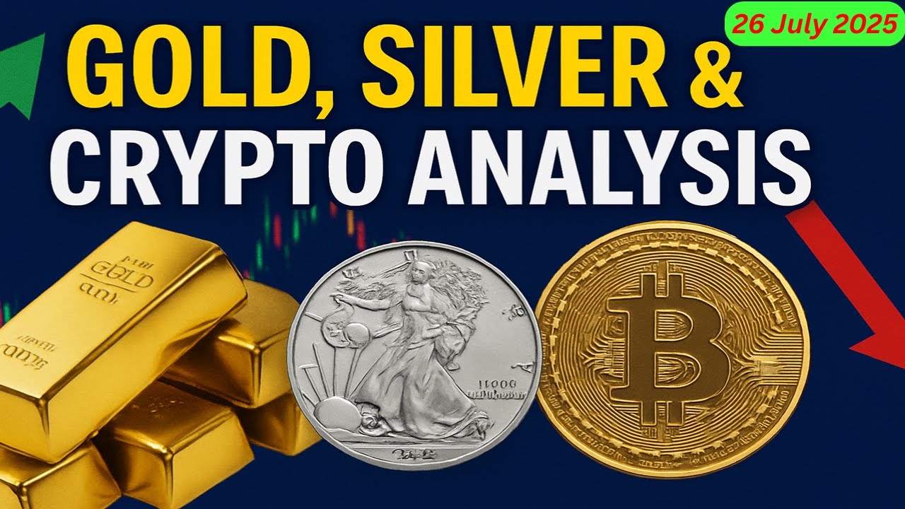 26 July 2025 | Gold, Silver & Crypto Analysis | #bitcoin #drezillion #viral #trending