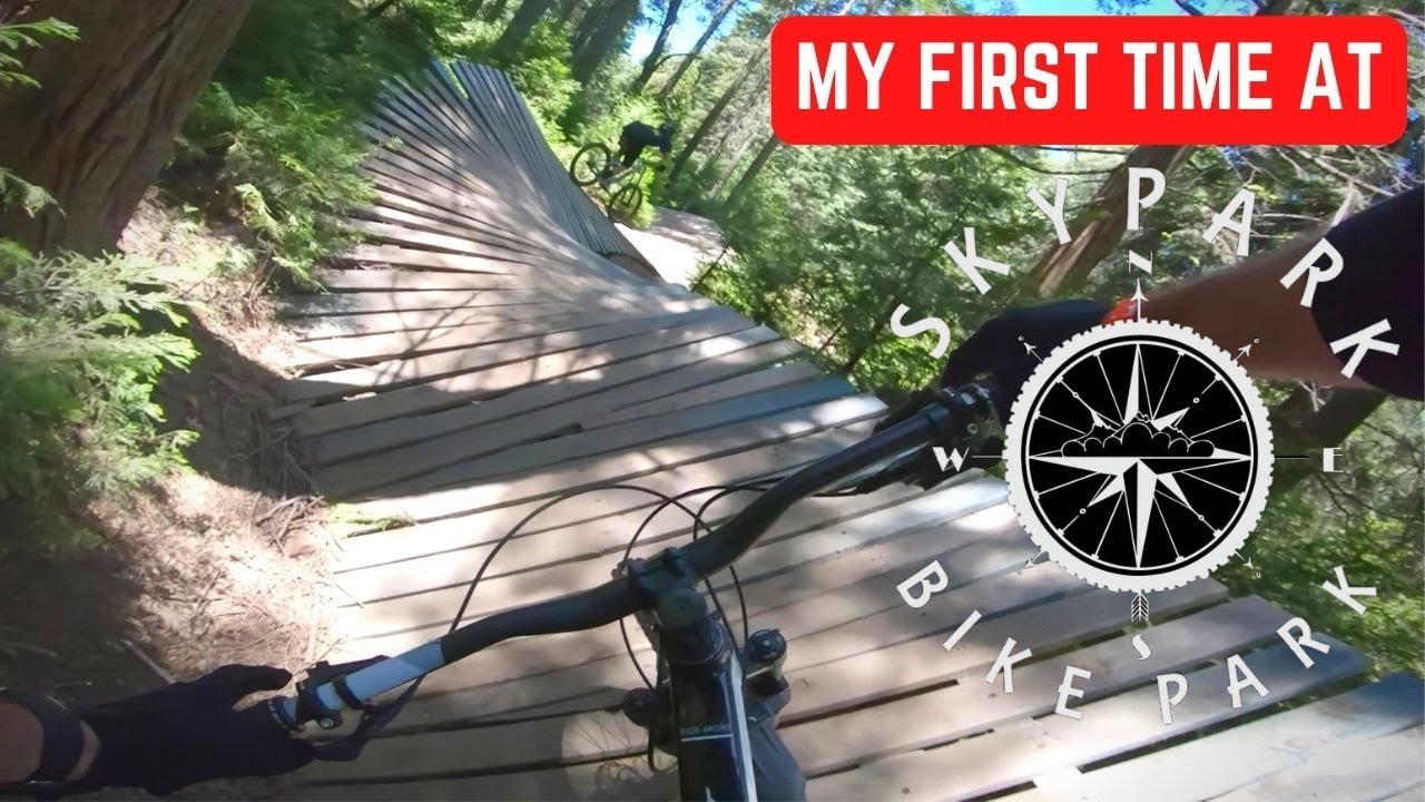 Our First Time Visiting Skypark Bike Park | How Hard is the Climb Up? | Skypark at Santa's Village