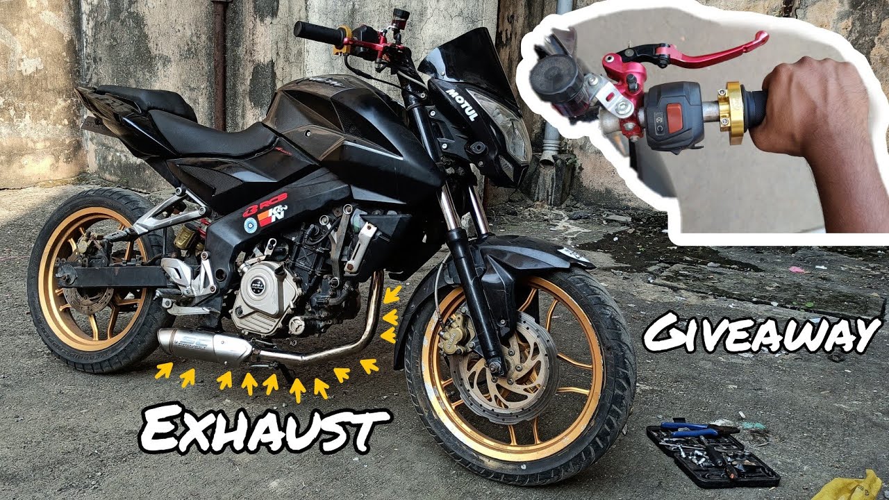 234CC NS 200 Full stainless steel exhaust | Quick throttle Installation + GXY exhaust Giveaway!!!!!