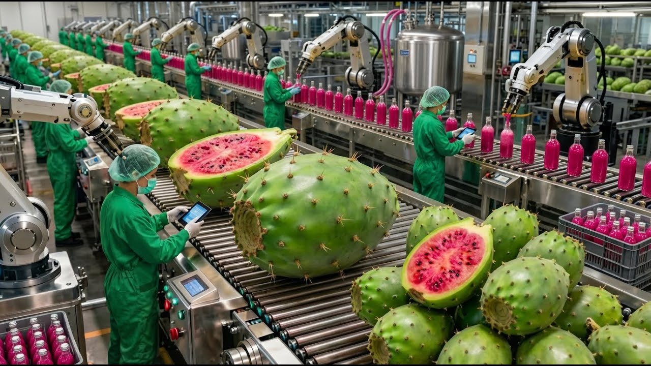 “Secret Cactus Pear Syrup Factory Tour: See How Prickly Fruit Is Transformed into Gourmet Syrup”