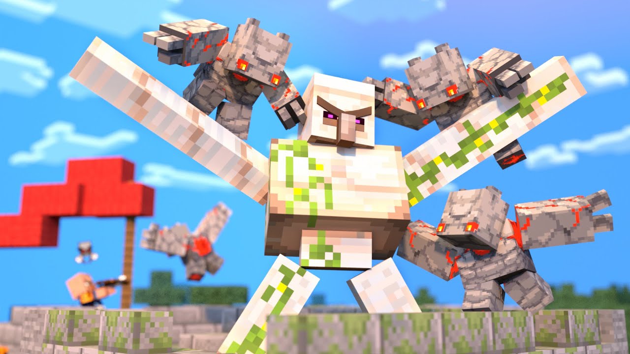 Villager VS Pillager Part 19 [Pumpkin Village Raid] Minecraft Animation