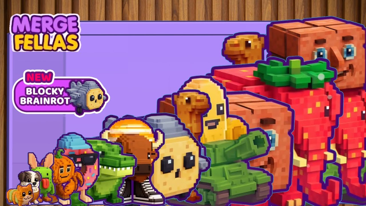 Merge Fellas New Blocky Brainrot 💥🔥🎁