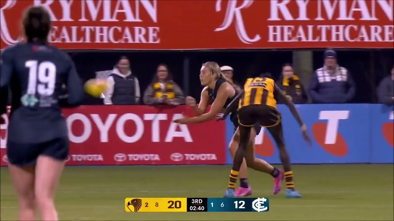 Amelia Velardo - AFLW 2025 Round 2 Highlights - Carlton @ Hawthorn