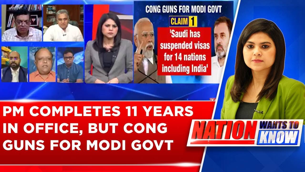 PM Modi Completes 11 Years In Office, BJP Calls It 'Glorious Era'; Congress Mocks Modi Govt
