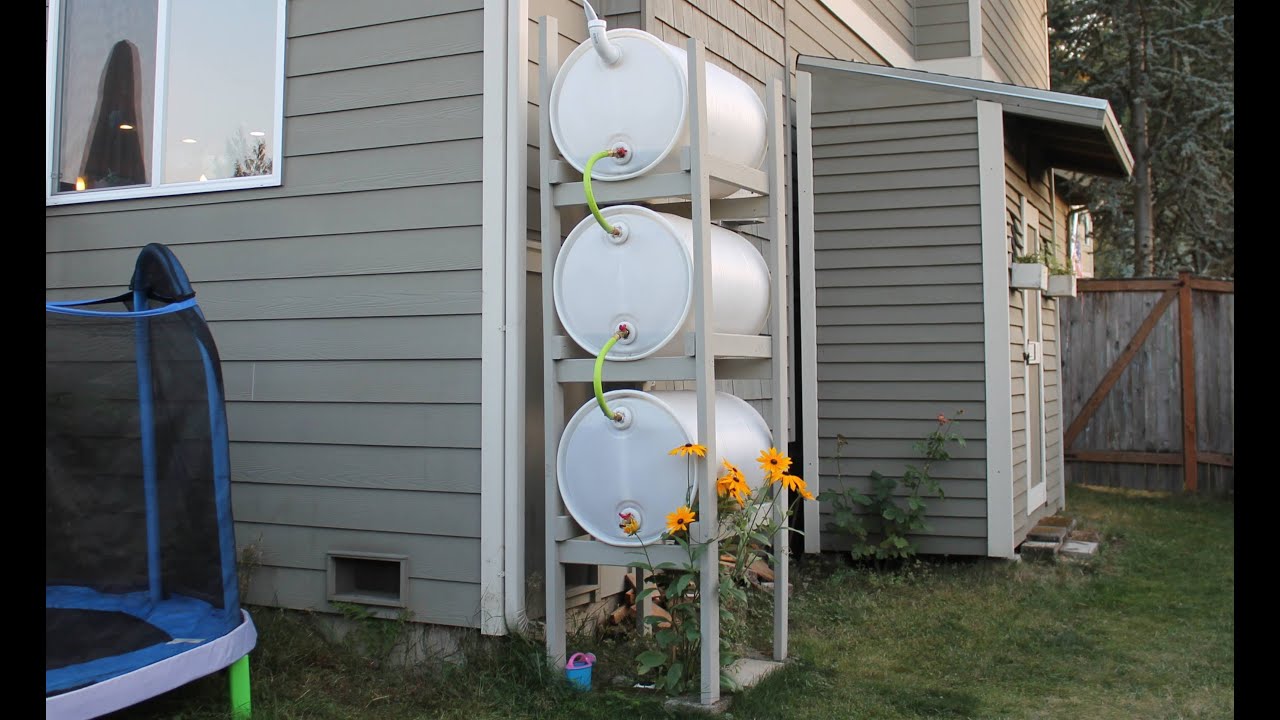 DIY Rain Barrels off Amazon