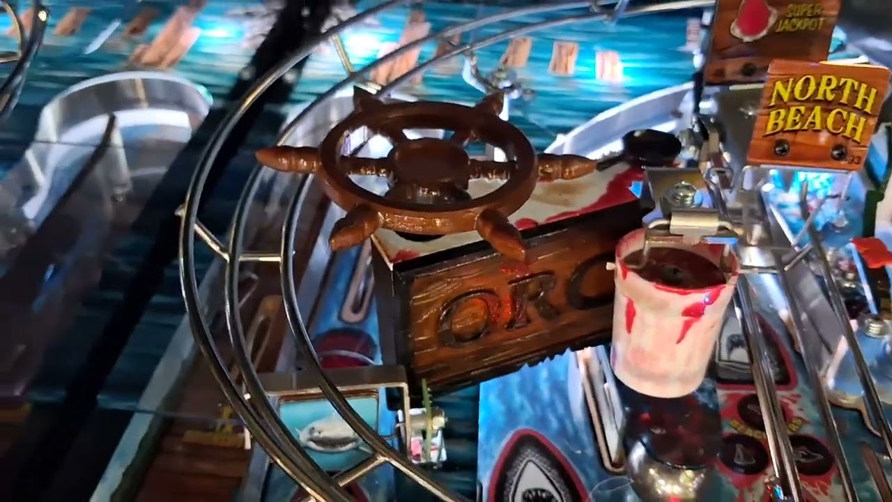 Orca Boat Spinning Wheel Jaws Pro Pinball