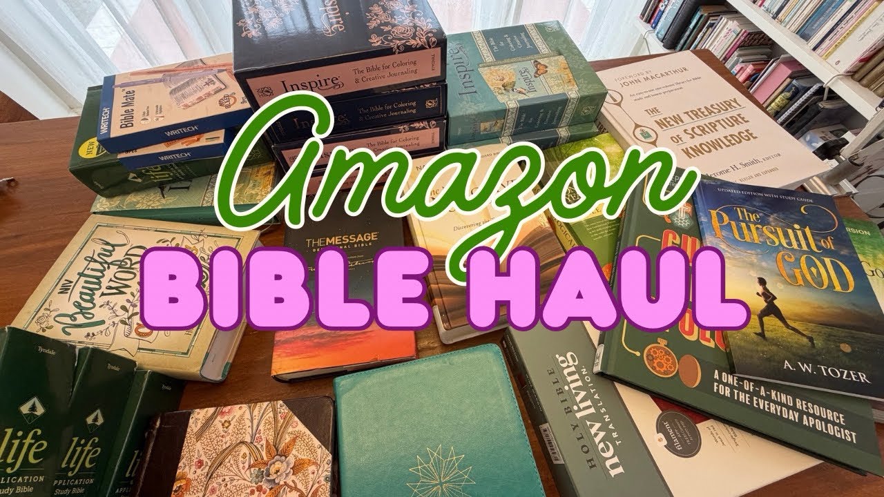 Unbox with Me & My #Cats • Amazon Bible Haul for Bible Study and Bible Journaling
