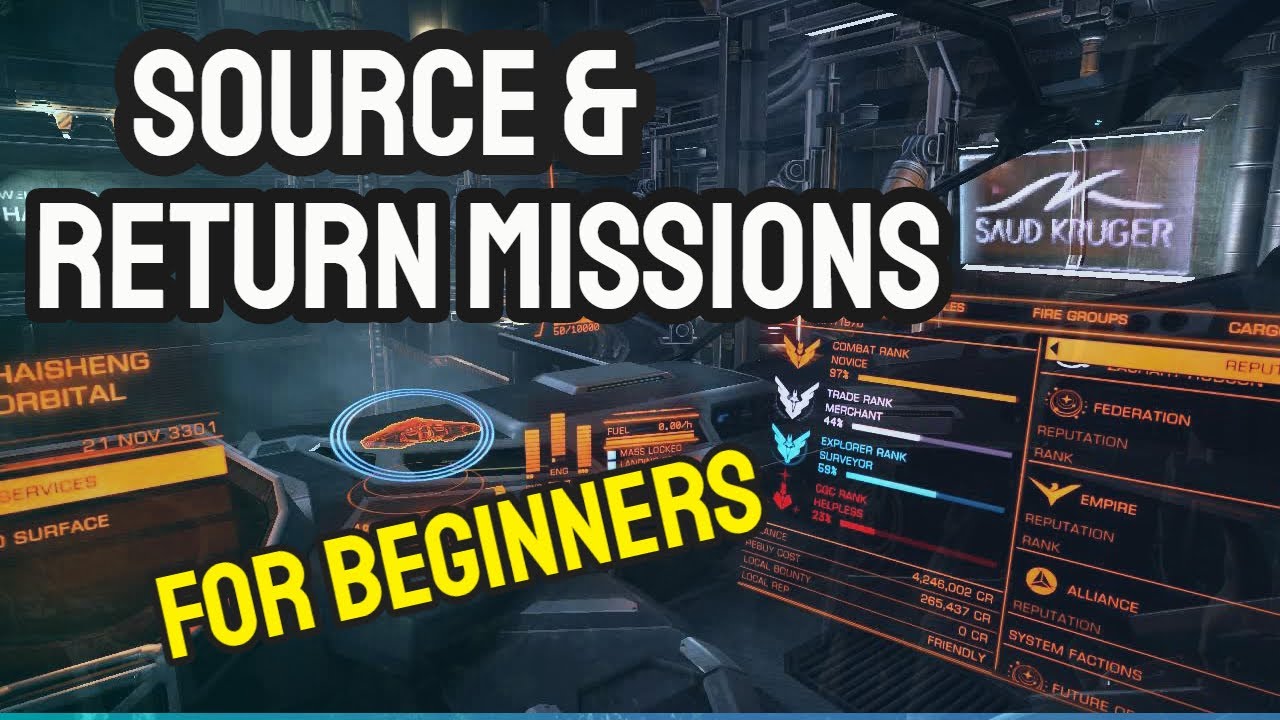 Elite Dangerous Source And Return Missions For Beginners