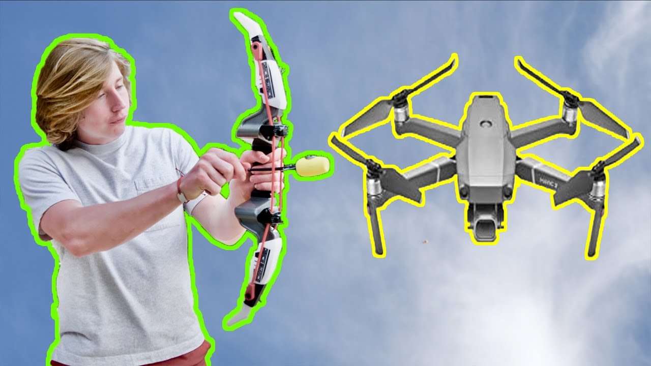 Flying Drone Takedown Challenge with Bow and Arrow