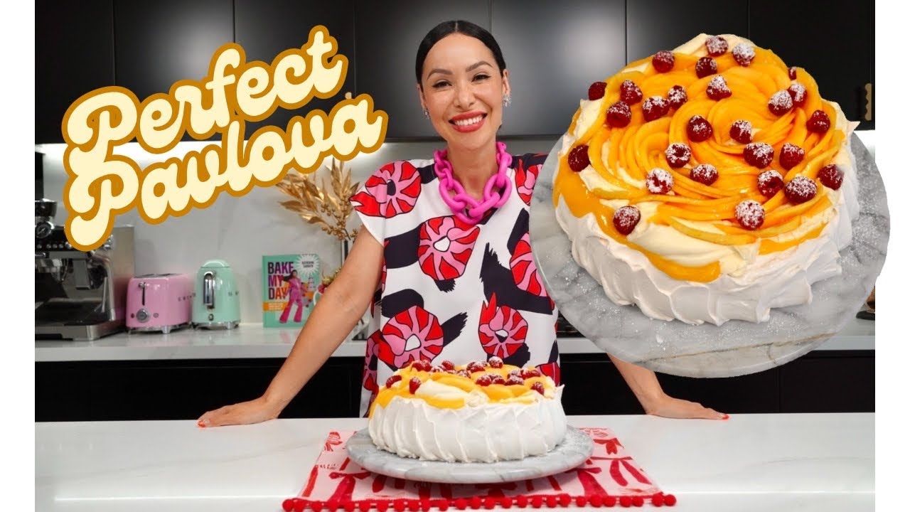 The Perfect Pavlova with Lemon Curd & Mango: Katherine Sabbath Recipe