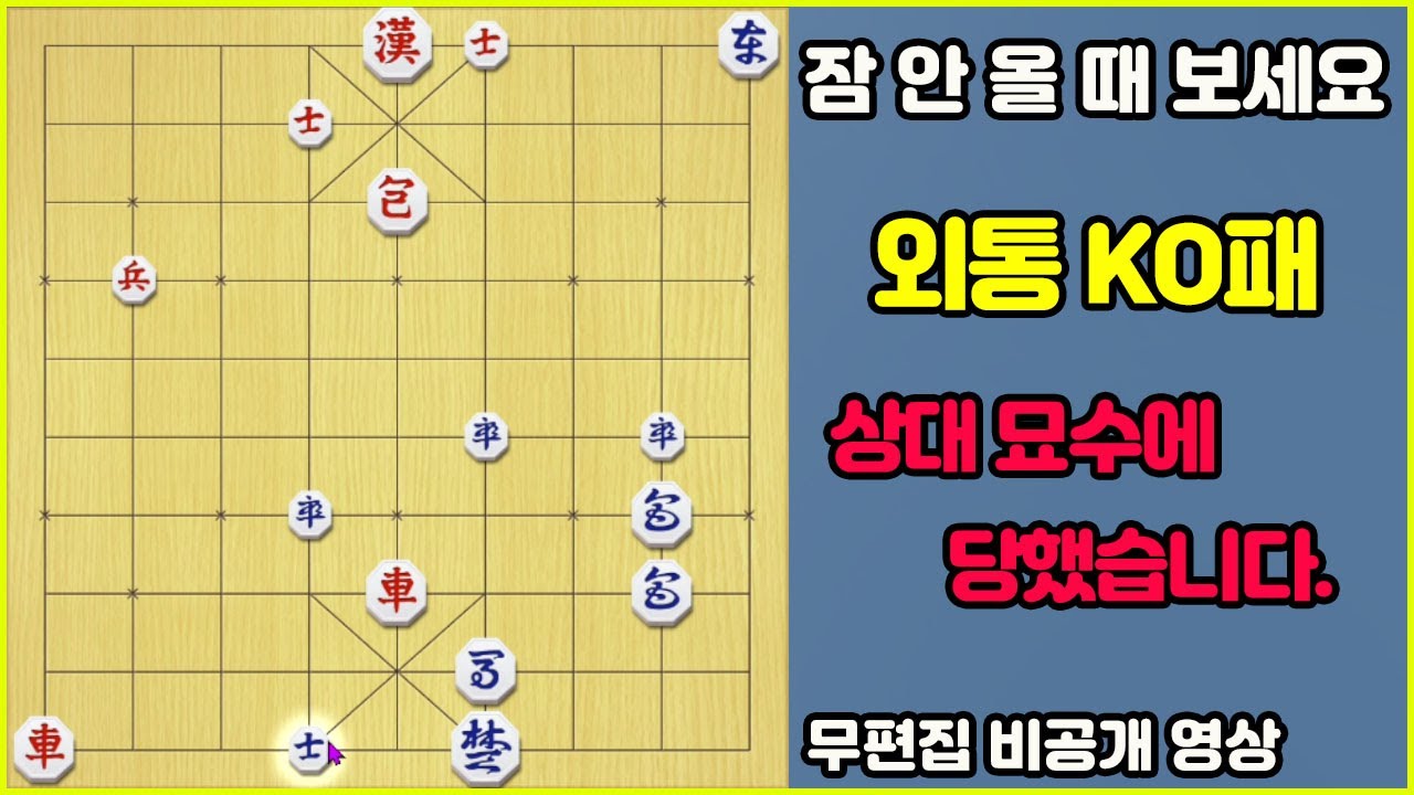 [잠 안 올 때 보세요] 외통 KO패!! 묘수에 당하다~ (무편집_풀버전)