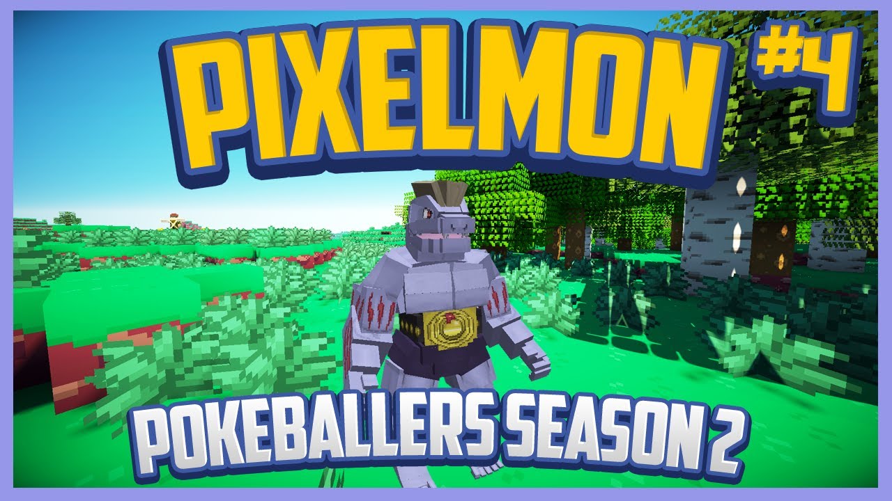 Pixelmon Server Pokeballers Adventure Season 2 Episode 4 - First Boss Battle & Machoke Evolution!