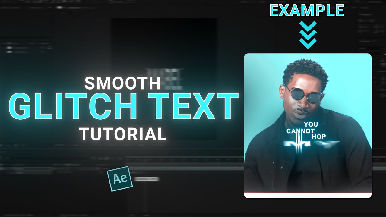 Гладкий текст с эффектом глитча &mdash; урок по After Effects