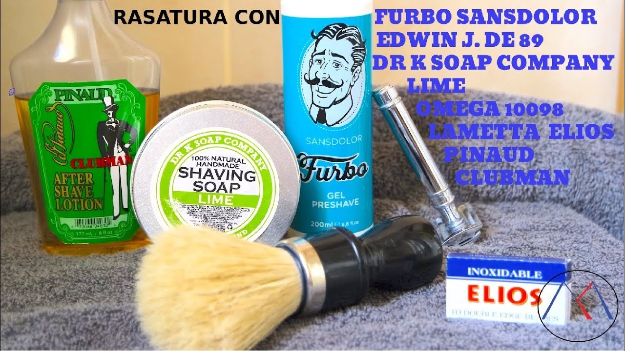 RASATURA CON  DR K SOAP LIME, EDWIN J. DE 89, FURBO SANSDOLOR, ELIOS, PINAUD CLUBMAN , OMEGA 10098.